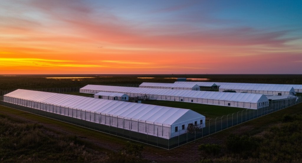 Detainees at Florida's 'Alligator Alcatraz' Face Mosquito Swarms, Water Shortages