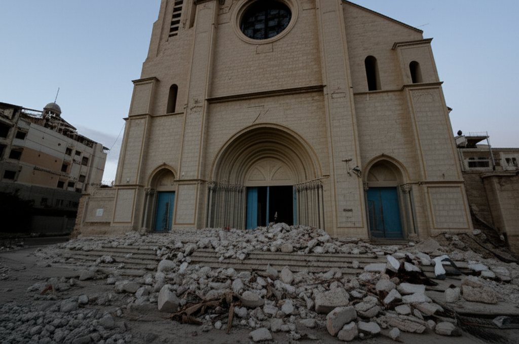 Israeli Strike Hits Gaza's Only Catholic Church, Killing Three and Wounding Priest