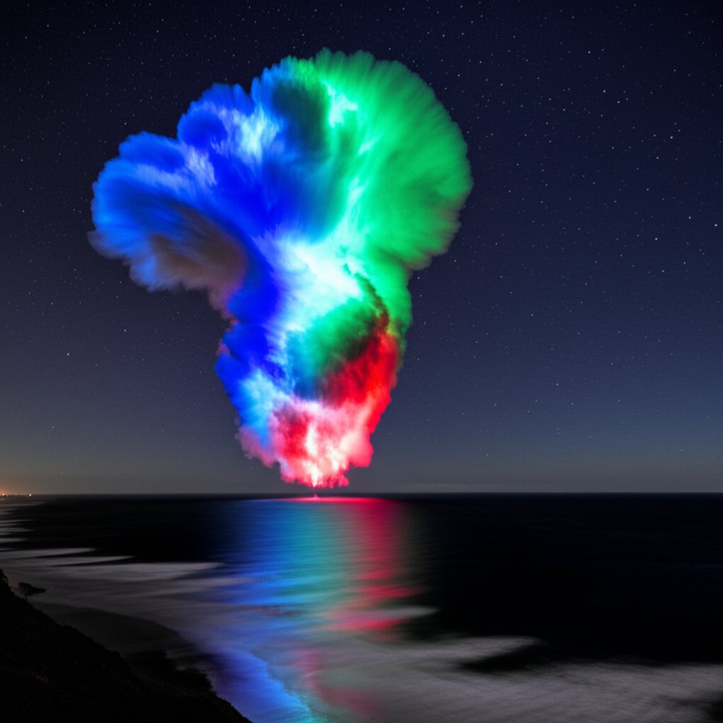 NASA Mission Creates Luminous Clouds Over East Coast in Atmospheric Study