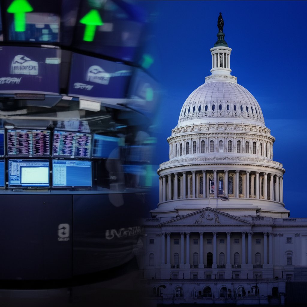 Market Optimism Clashes with Political Gridlock as Nasdaq Rises Amidst Looming Government Shutdown