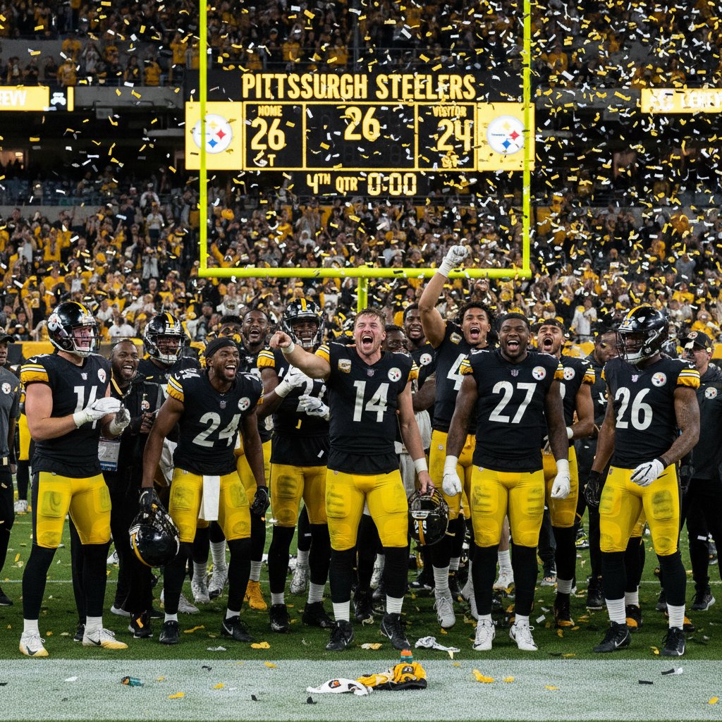 Steelers Clinch Home Playoff Berth Following Thrilling 26-24 Victory Over Ravens