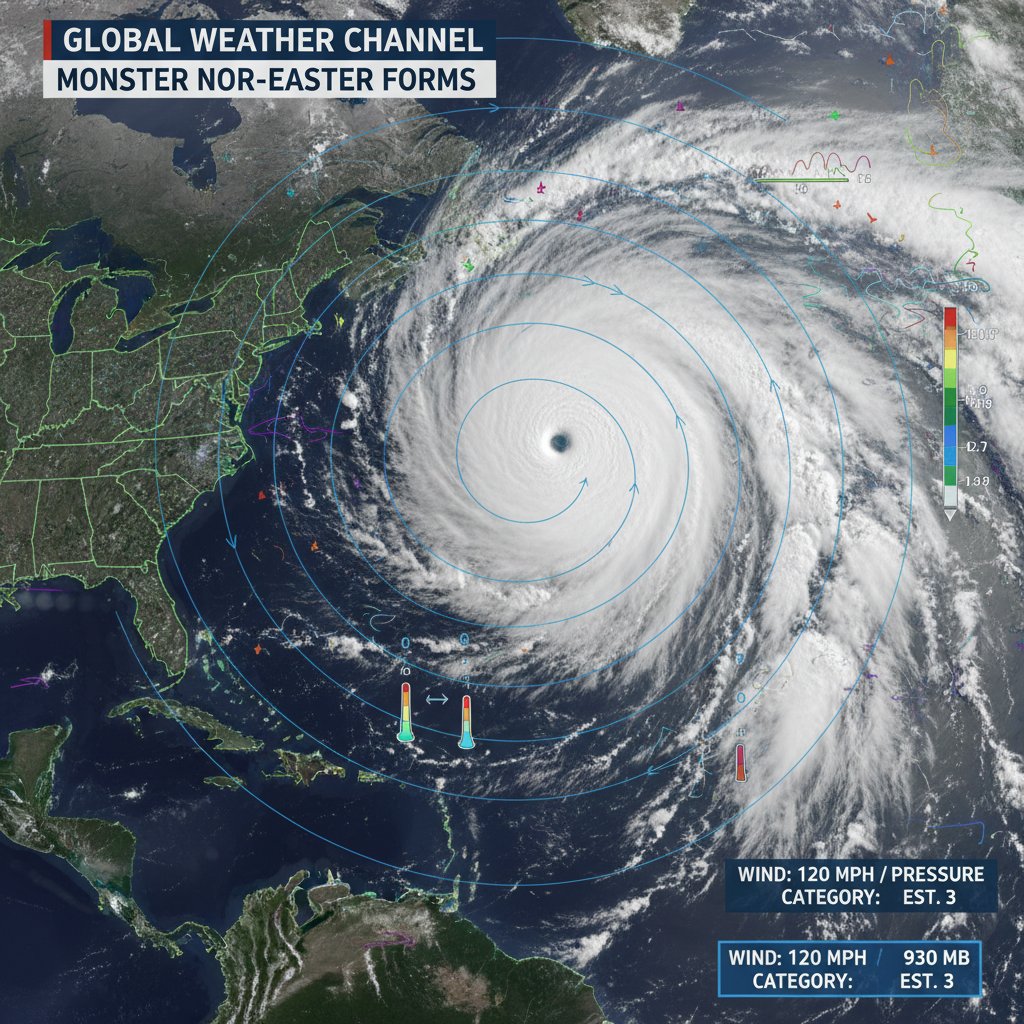 East Coast on High Alert: Major Nor’easter Threatens to Intensify into ‘Bomb Cyclone’