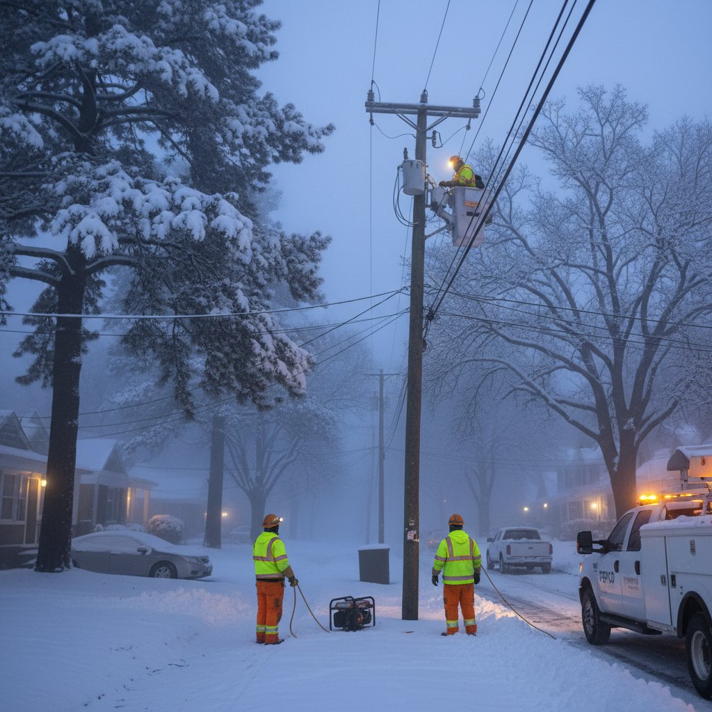Powerful Nor'easter Grips Mid-Atlantic: Heavy Snow and High Winds Disrupt D.C. Region
