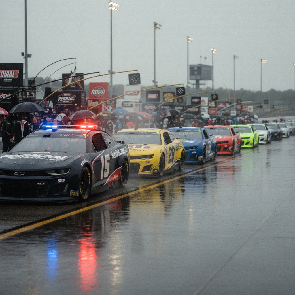 Reddick Secures Atlanta Pole After Rain Dampens NASCAR Qualifying